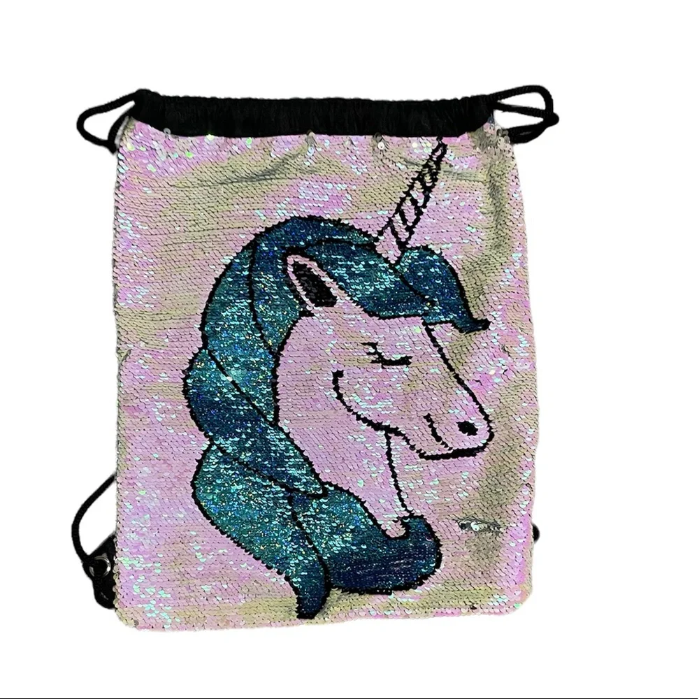 Unicorn Backpack - Drawstring, Color Changing - Picture 3 of 4